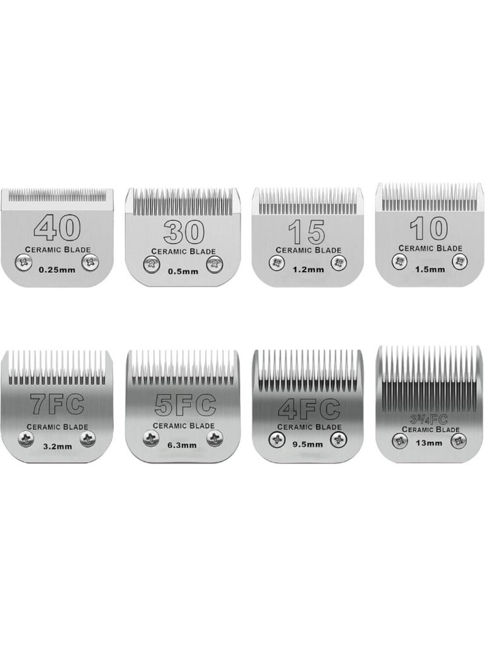 Detachable Ceramic Pet Grooming Blades for A5 Clippers - Compatible & Durable